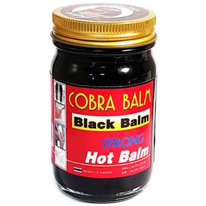 Черный бальзам из королевской кобры Cobra Strong Hot Balm Original, 100 гр