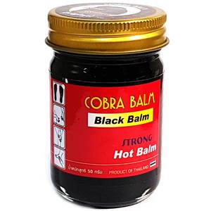 Черный бальзам из королевской кобры Cobra Strong Hot Balm Original, 50 гр