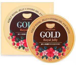 Гидрогелевые патчи для глаз с золотом и маточным молочком Koelf Royal Jelly, 60 шт