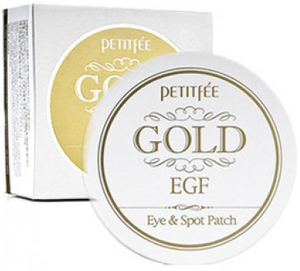 Гидрогелевые патчи для глаз с золотом Petitfee Premium Gold & EGF Eye Patch, 60 шт