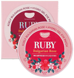 Гидрогелевые патчи с рубиновой пудрой и розой Koelf Ruby & Bulgarian Rose, 60 шт