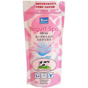 Соляной скраб для тела с йогуртом и коллагеном Yoko Yogurt Spa Milk Salt, 300 гр