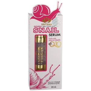 Сыворотка для лица с Q10 и улиточным муцином Sritana Golden Snail Serum, 20 мл