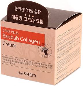Коллагеновый крем для лица с экстрактом баобаба The Saem Care Plus, 100 мл