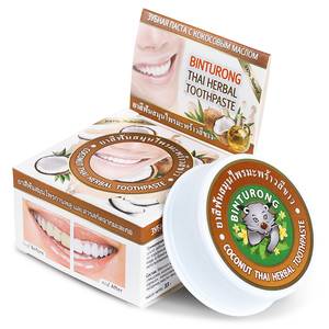 Зубная паста с кокосовым маслом Binturong Coconut Thai Herbal, 33 гр